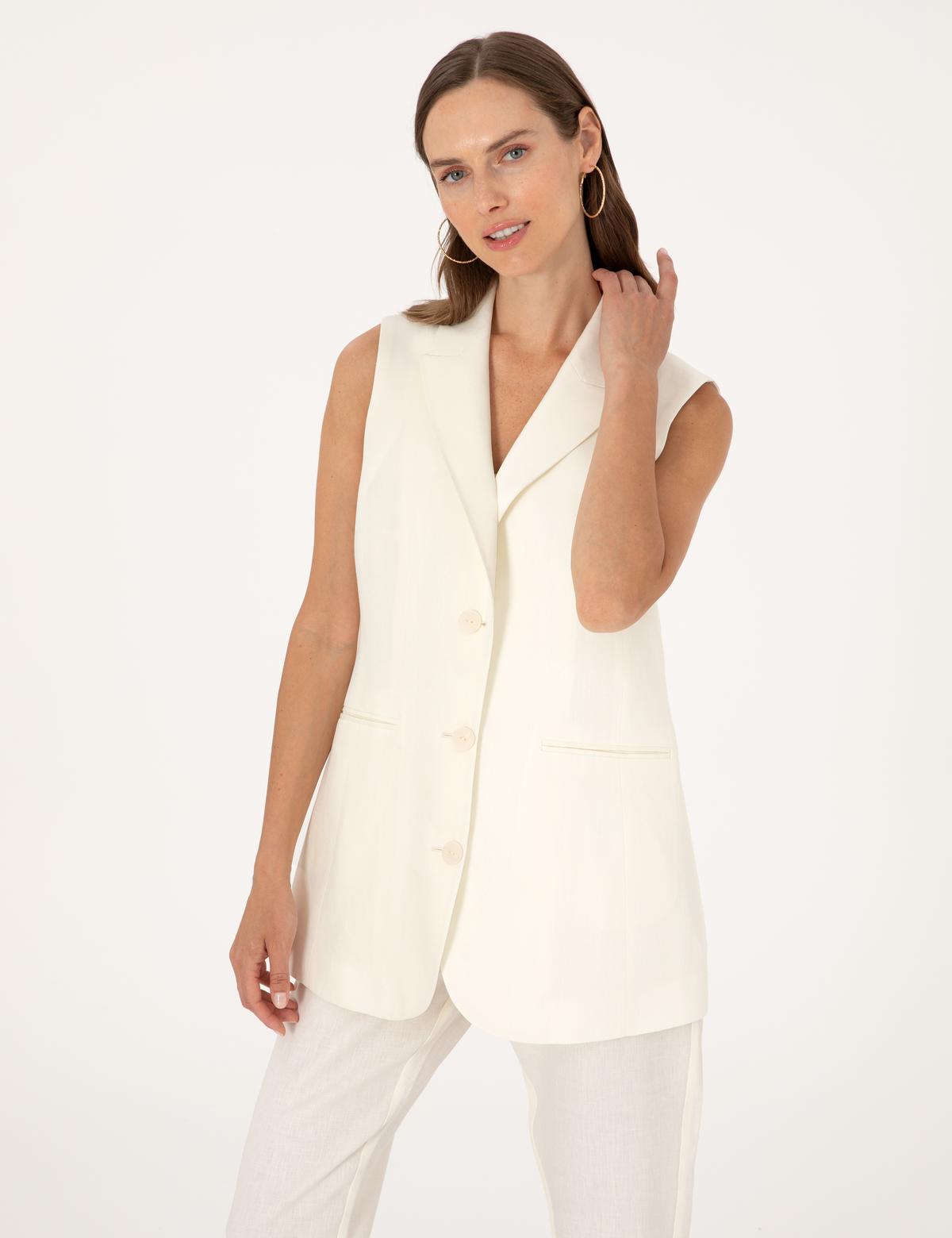 Ekru Regular Fit Yelek