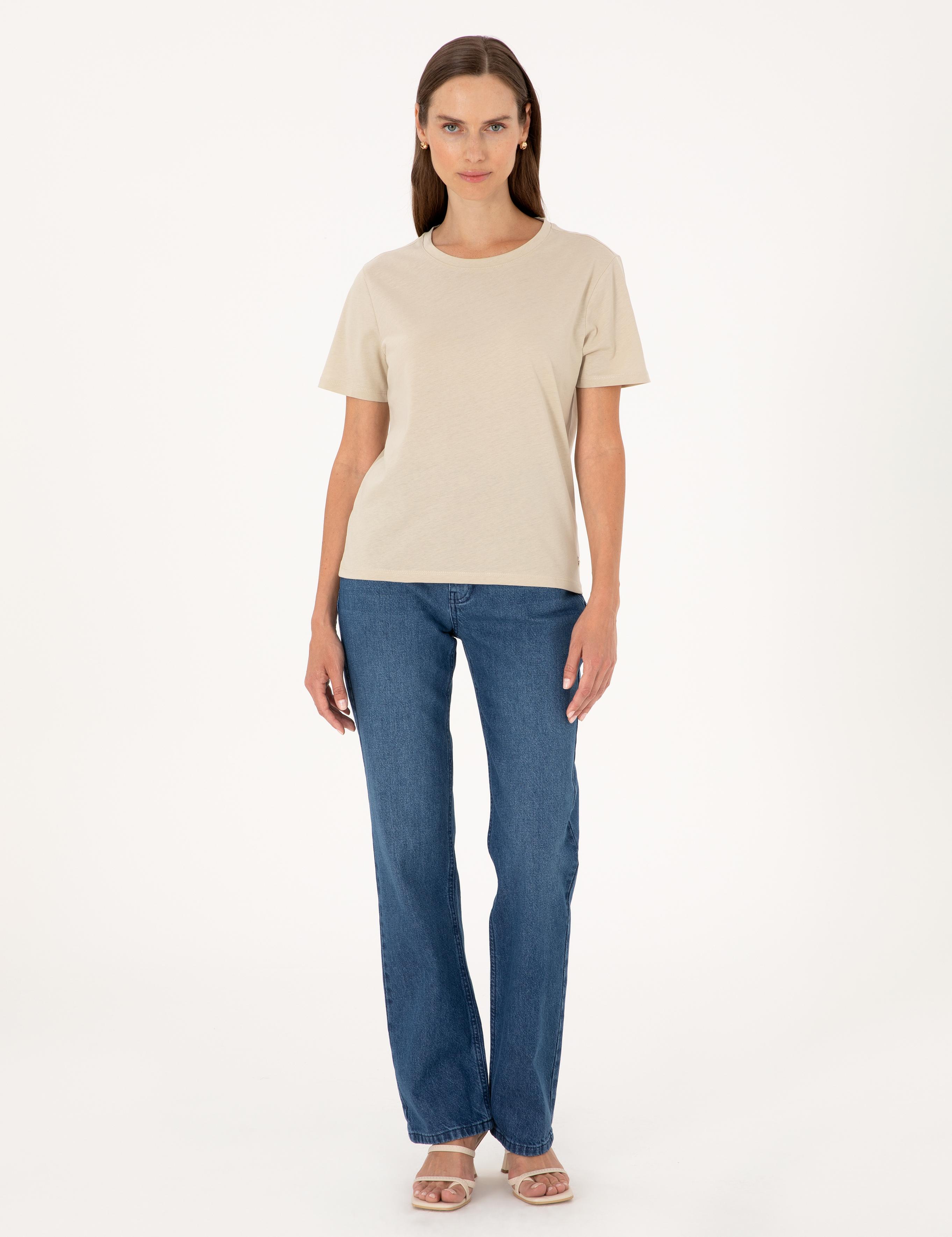 Kum Regular Fit Basic Tişört