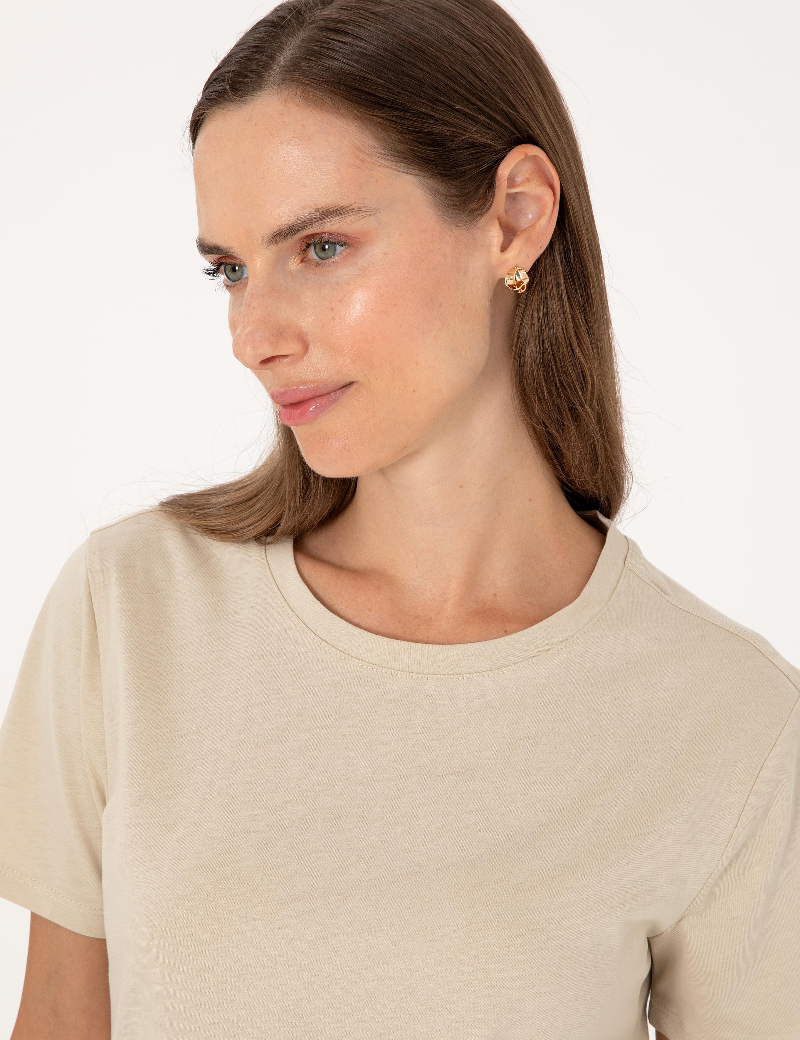 Kum Regular Fit Basic Tişört