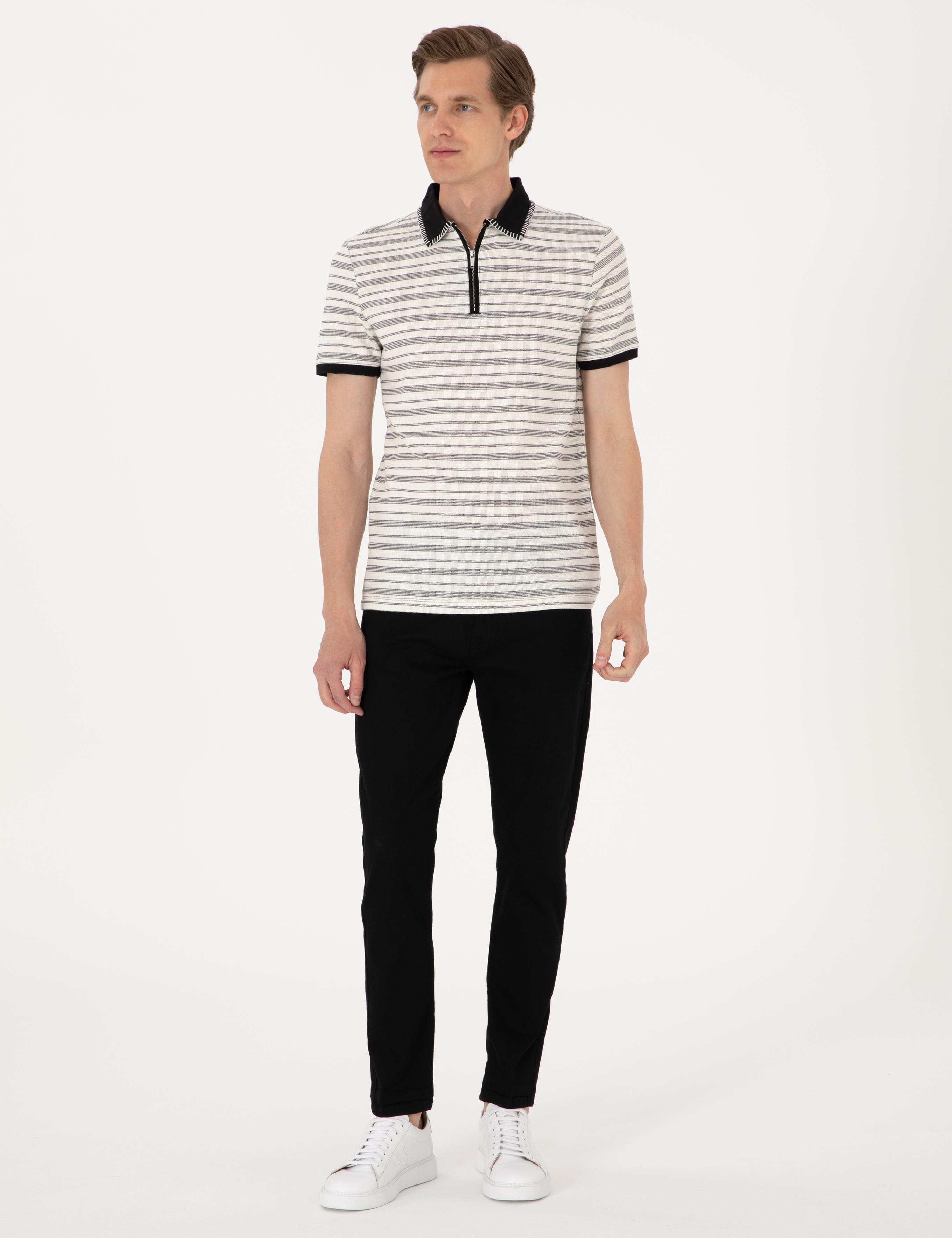 Bej Slim Fit Tişört