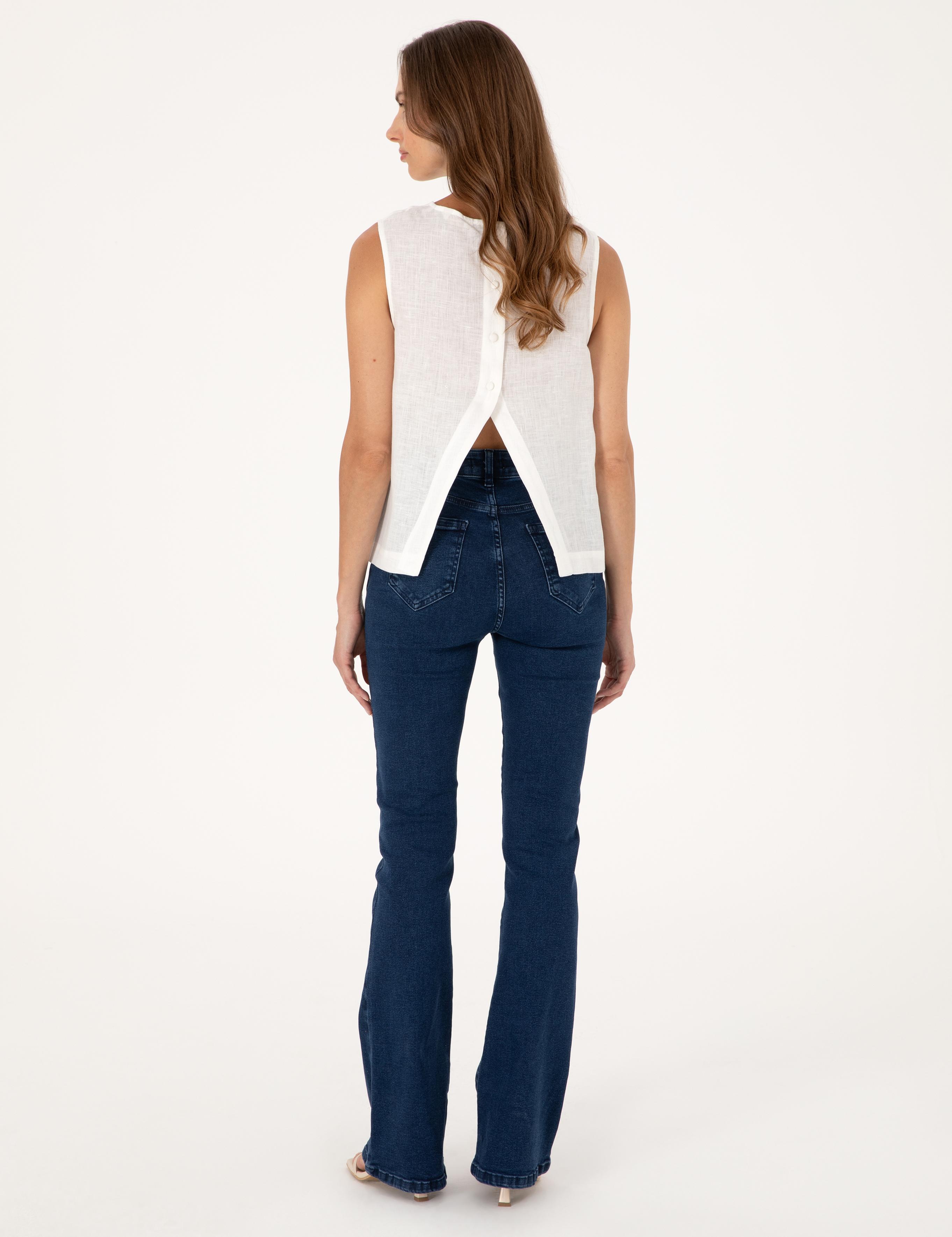 Lacivert Jean Pantolon