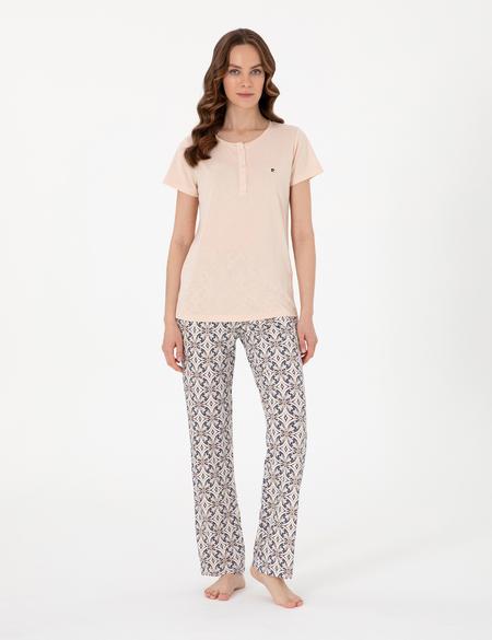 Bej Pijama Takımı