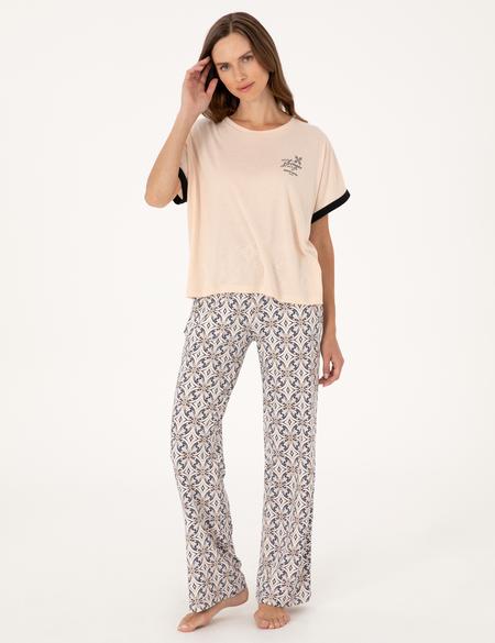 Bej Pijama Takımı