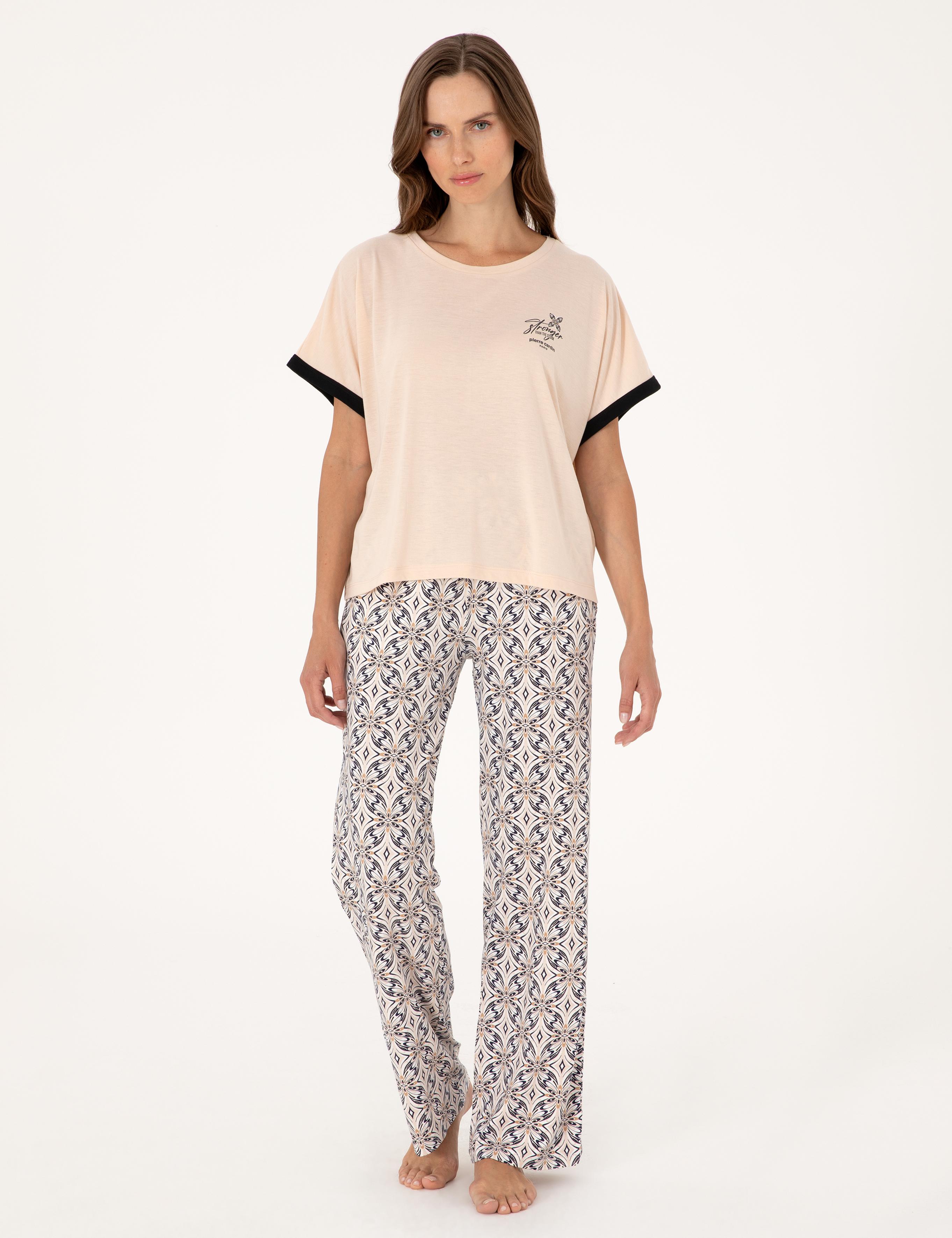 Bej Pijama Takımı