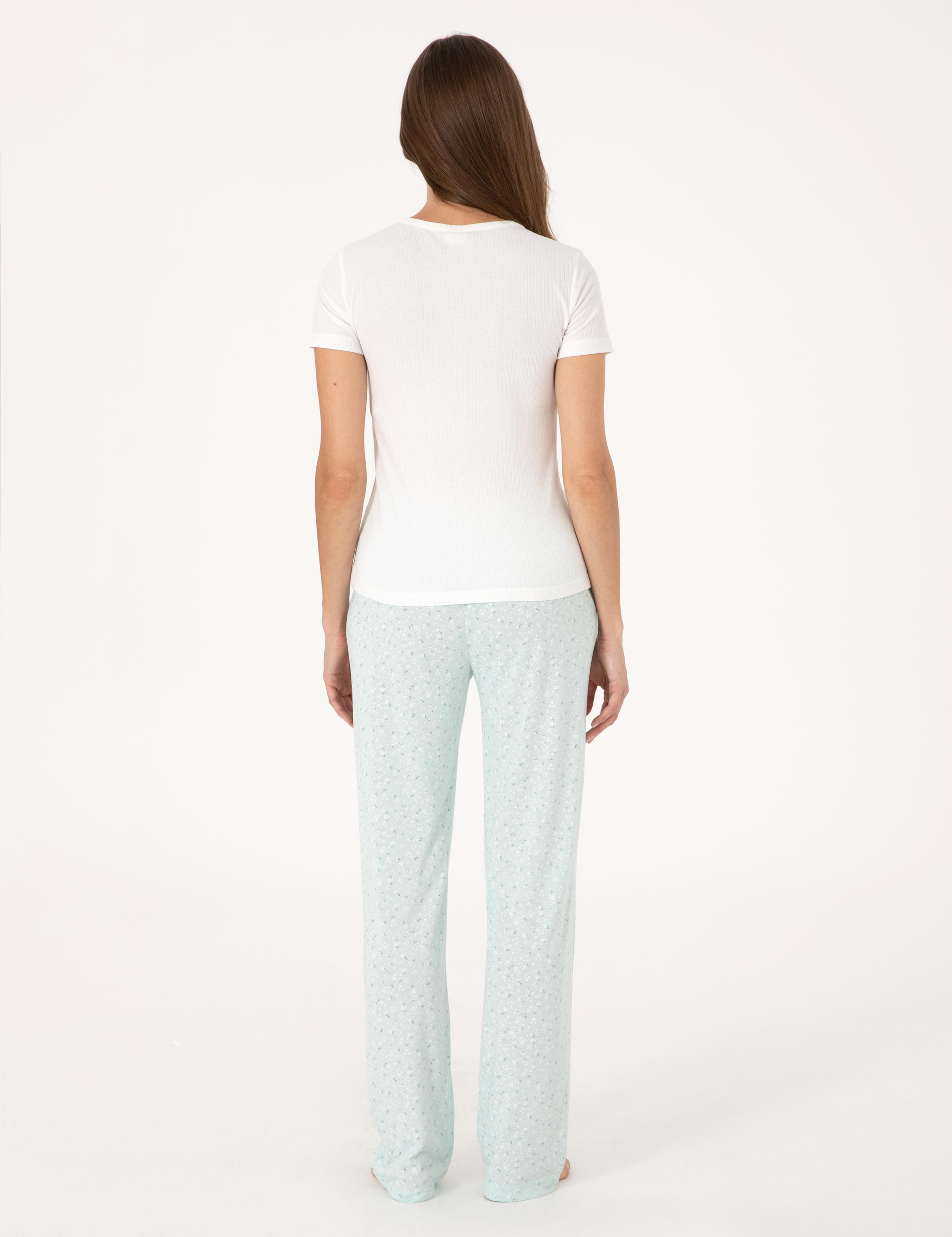 Krem Pijama Takımı
