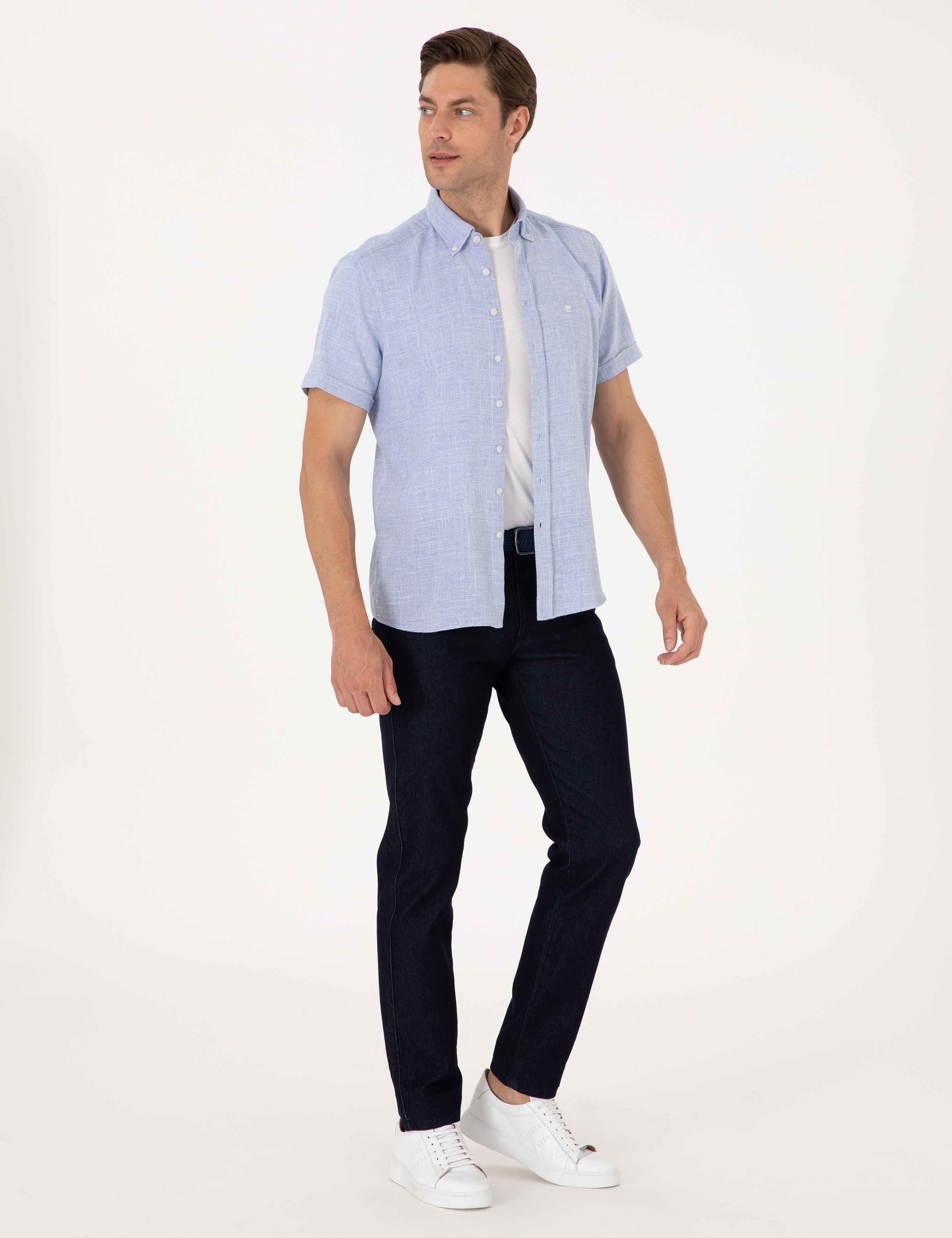 Koyu Lacivert Straight Fit Jean Pantolon