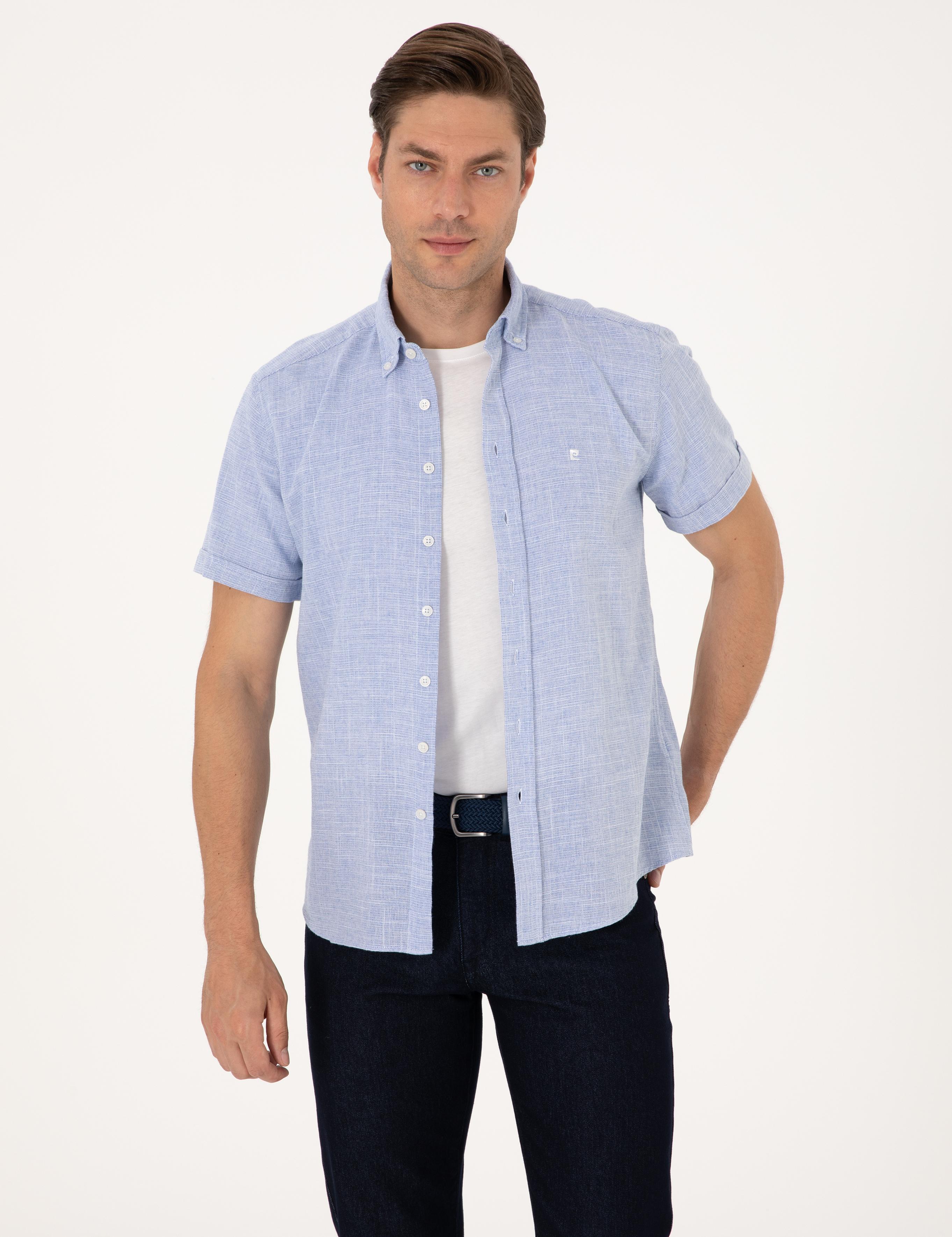 Mavi Regular Fit Kısa Kollu Gömlek