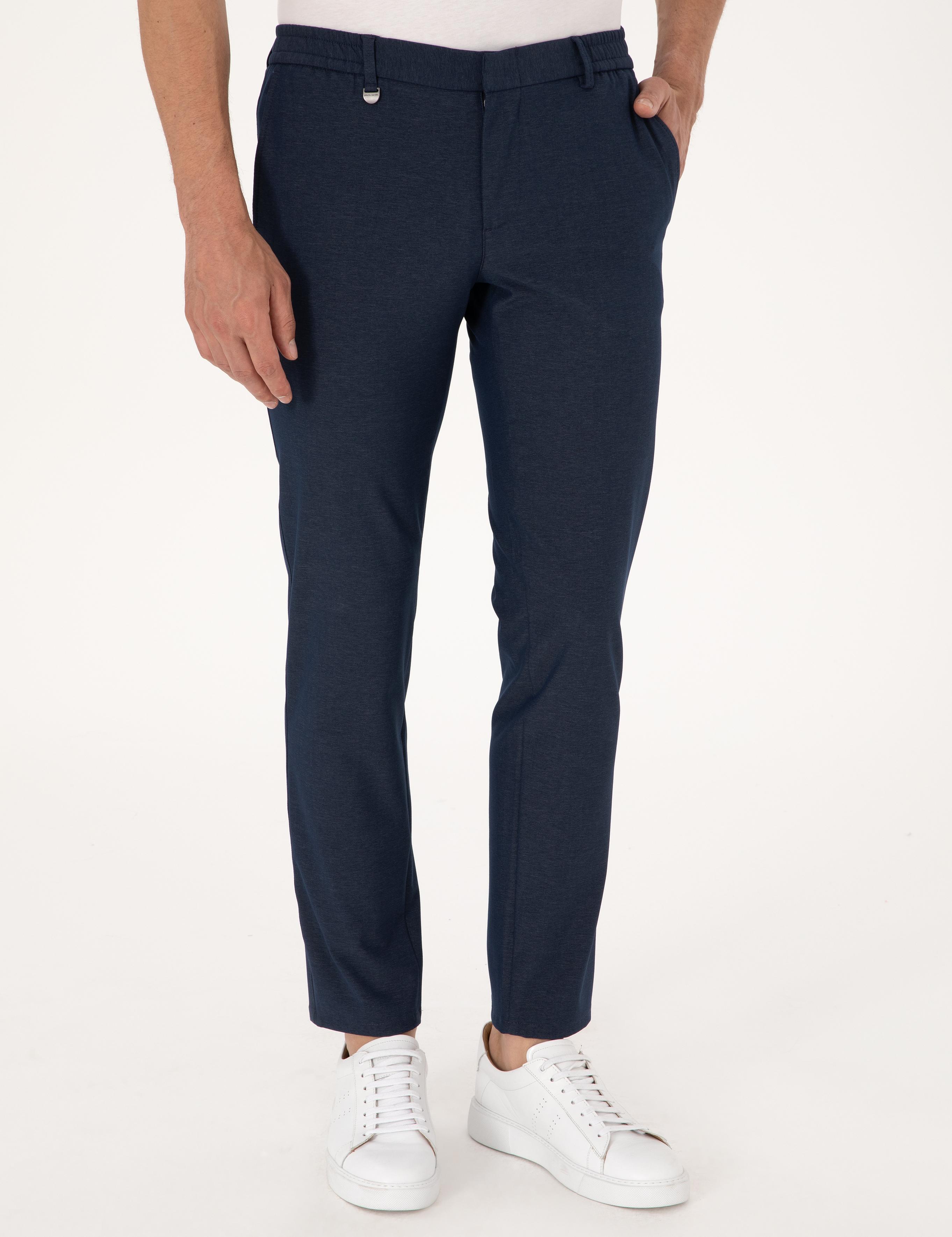 Lacivert Ex. Slim Fit Kumaş Pantolon