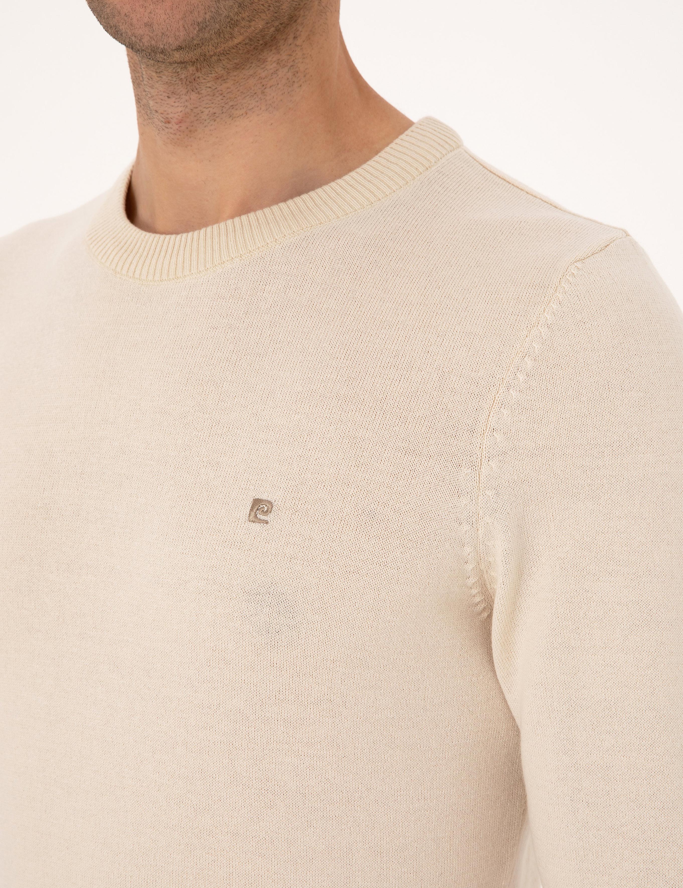 Bej Slim Fit Basic Kazak