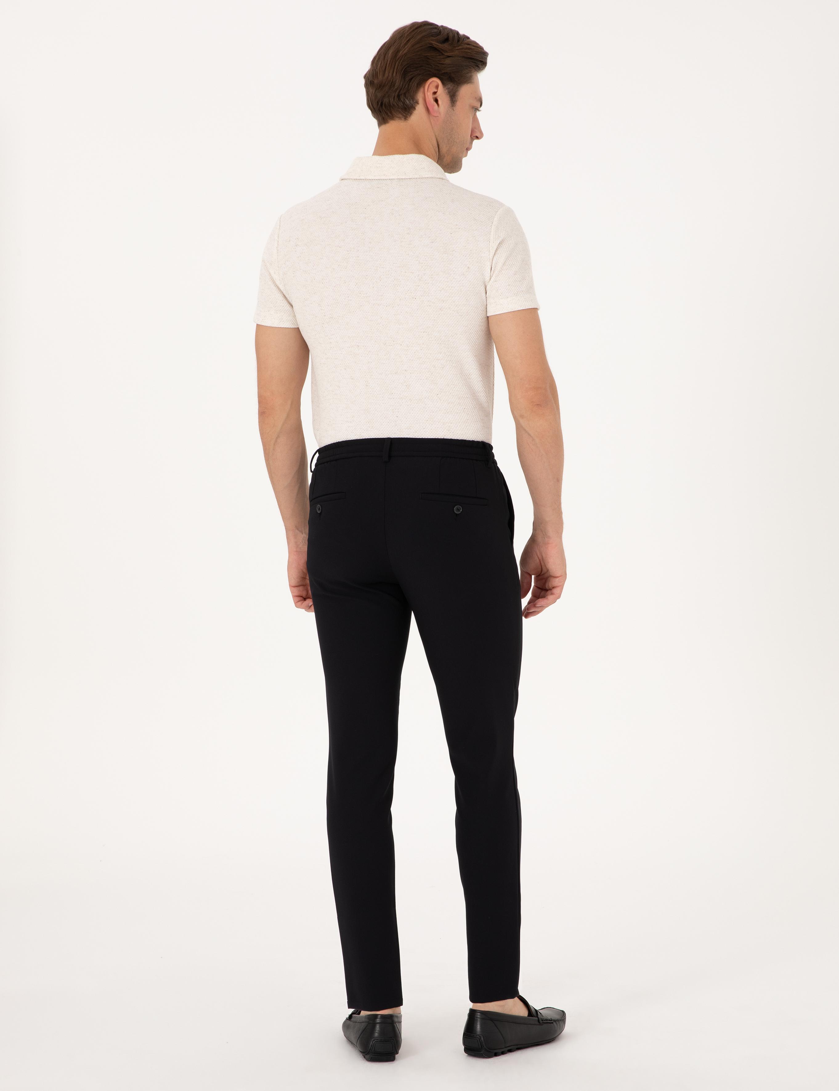Siyah Klasik Jogger Pantolon
