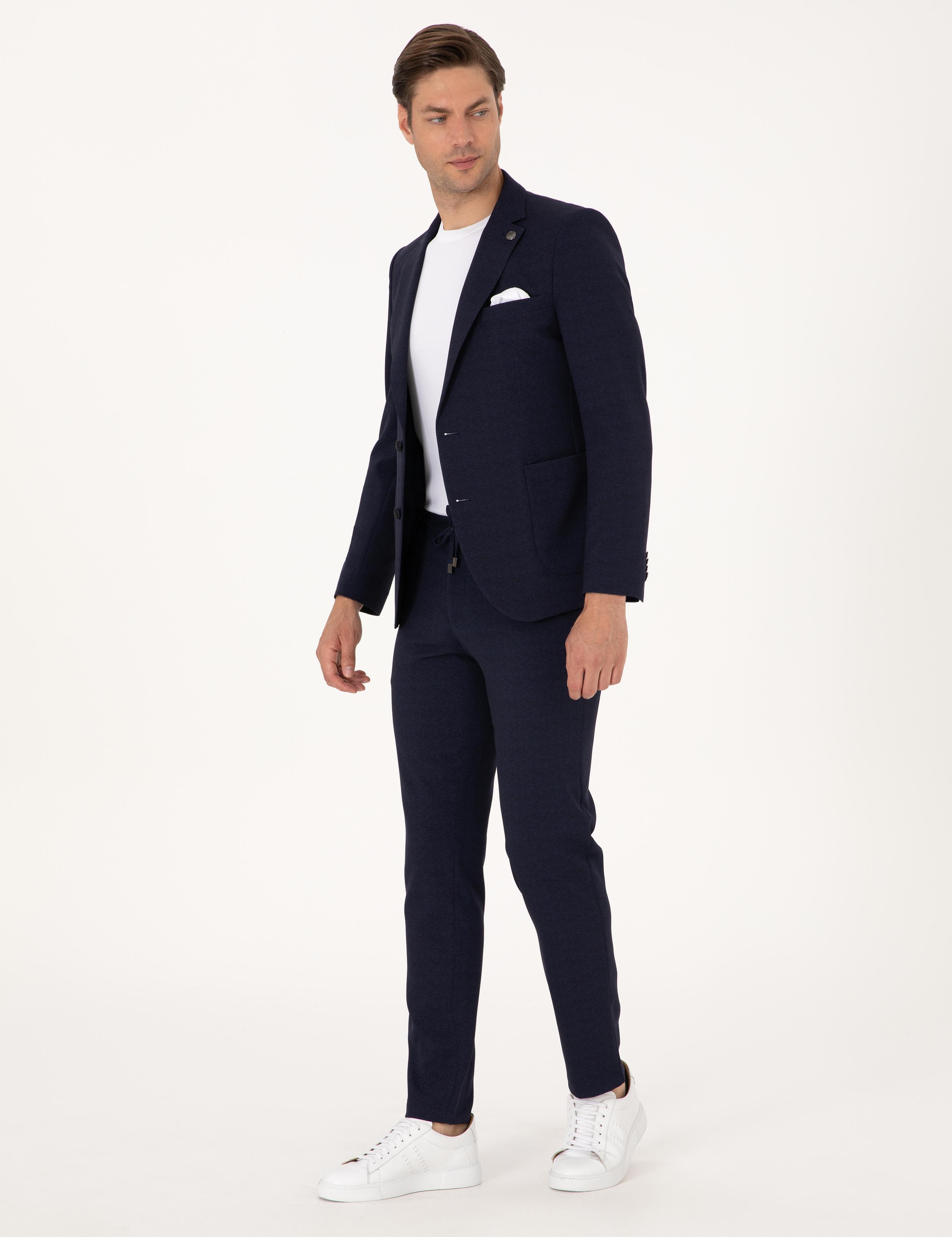 Lacivert Ex. Slim Fit Takım Elbise