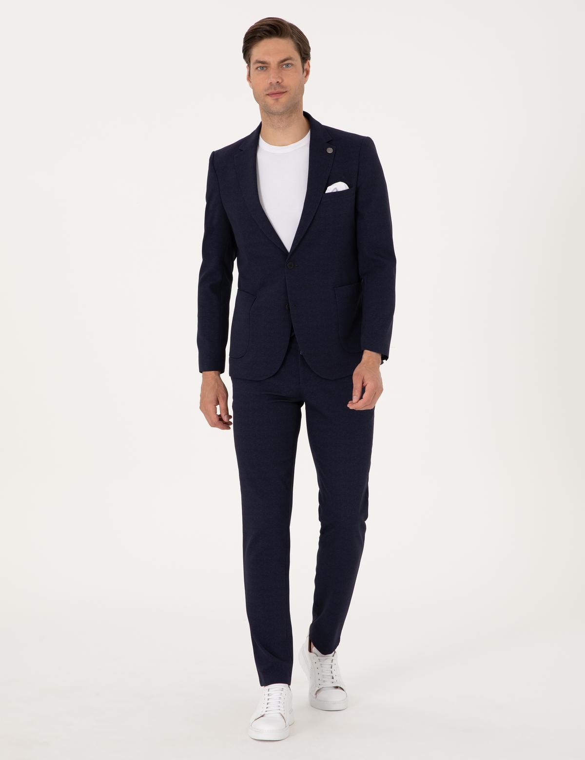 Lacivert Ex. Slim Fit Takım Elbise
