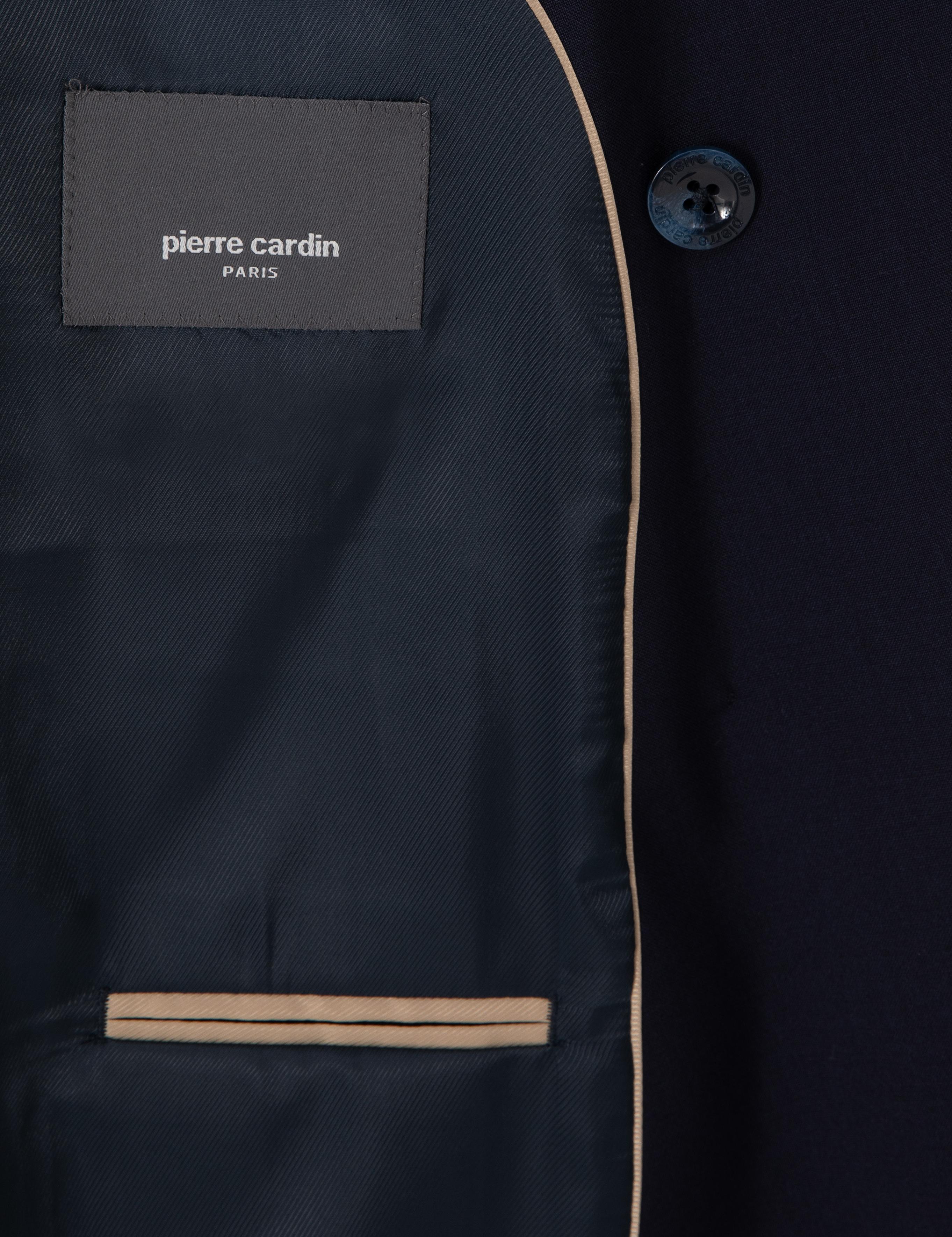 Lacivert Ex. Slim Fit %100 Yün Kruvaze Takım Elbise