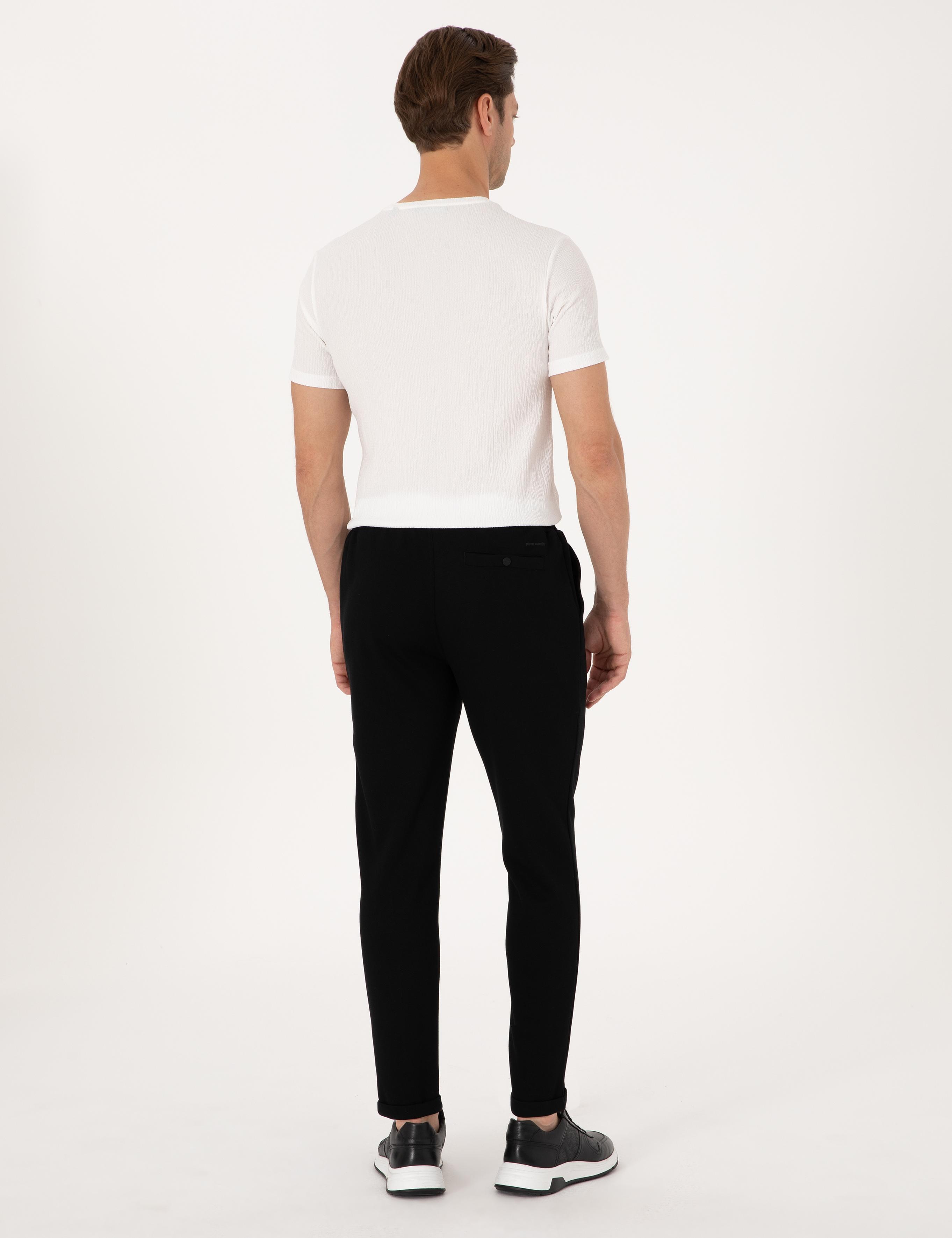 Siyah Slim Fit Eşofman Altı