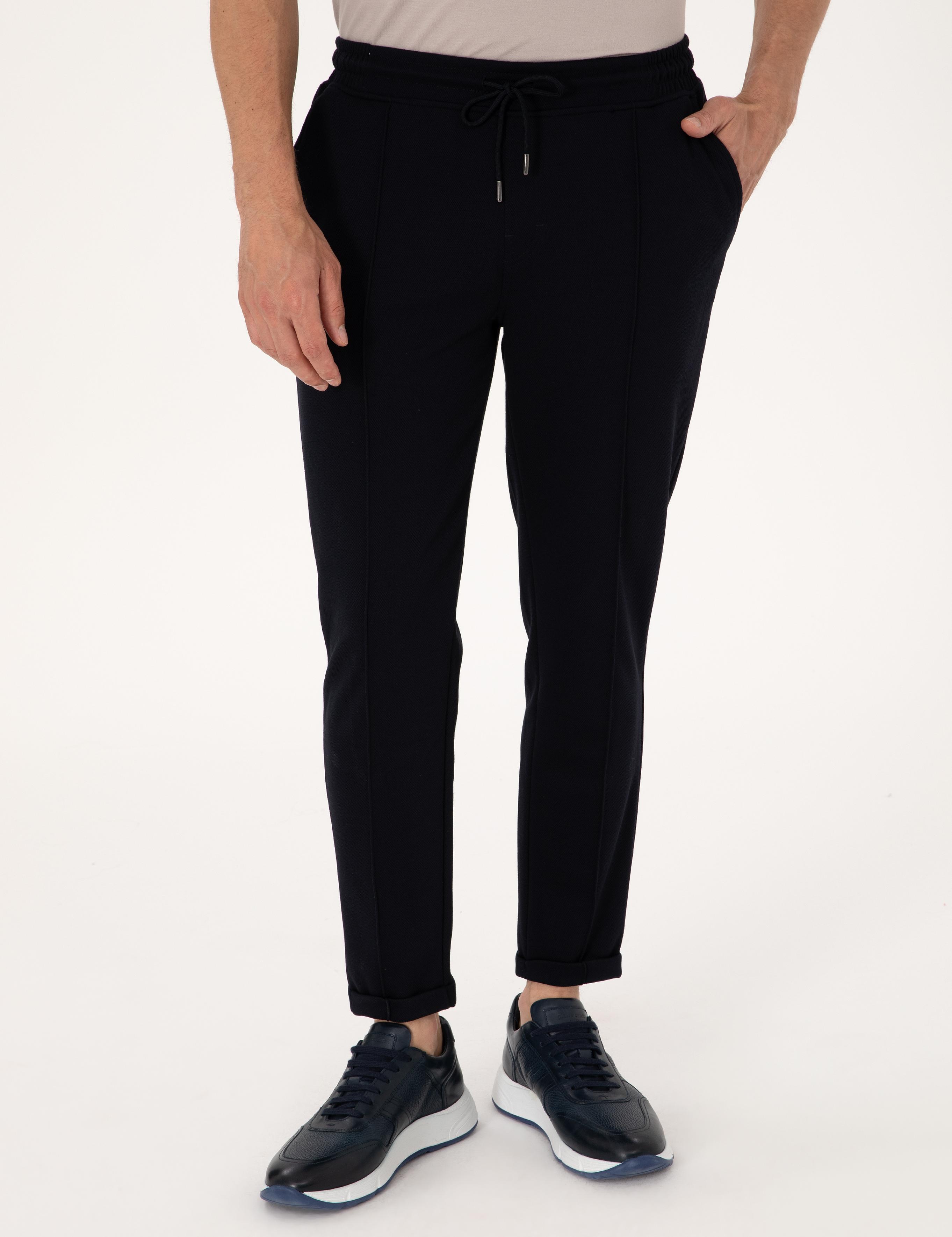 Lacivert Slim Fit Eşofman Altı