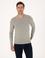 Açık Gri Melanj Slim Fit Basic Kazak
