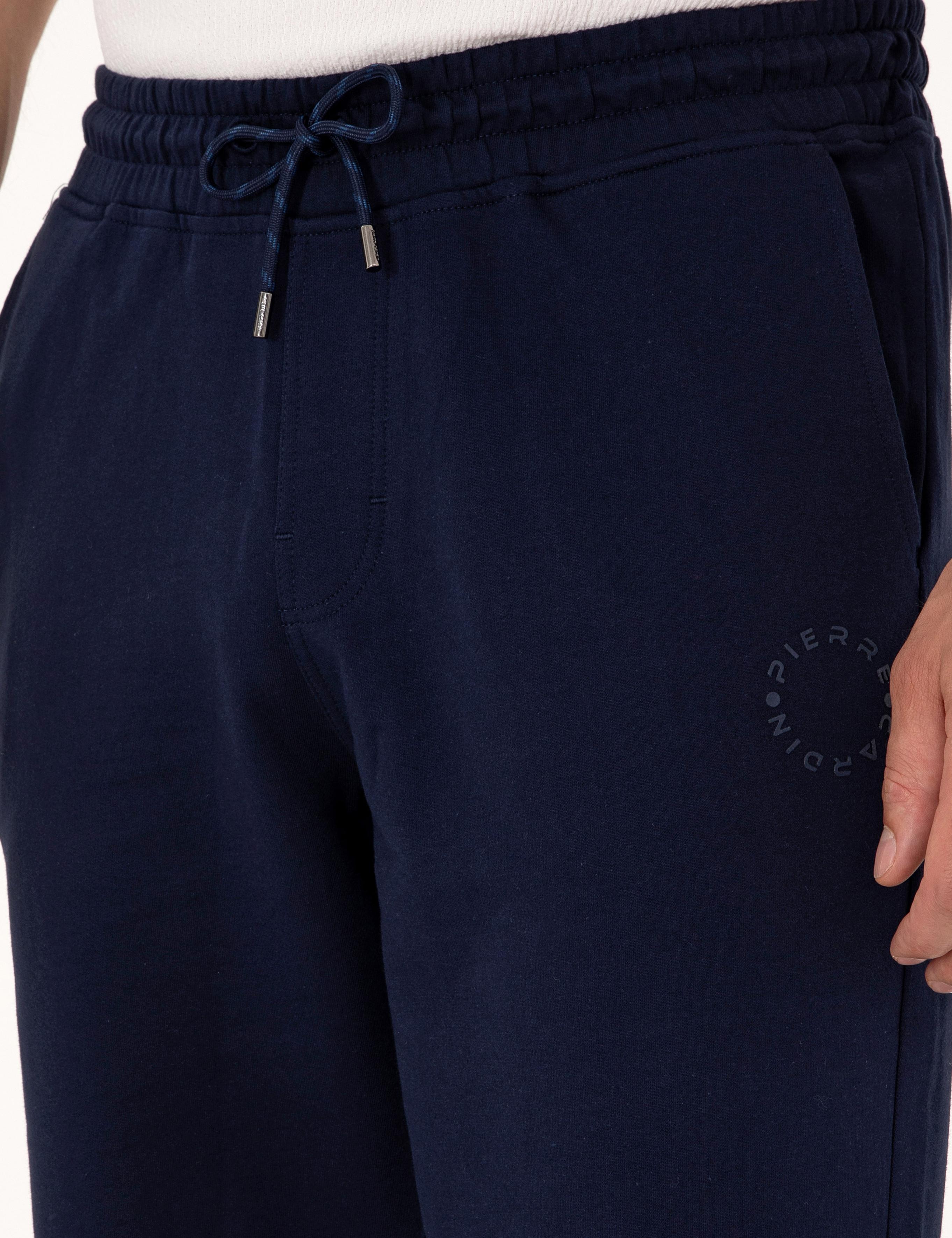 Lacivert Slim Fit Örme Şort