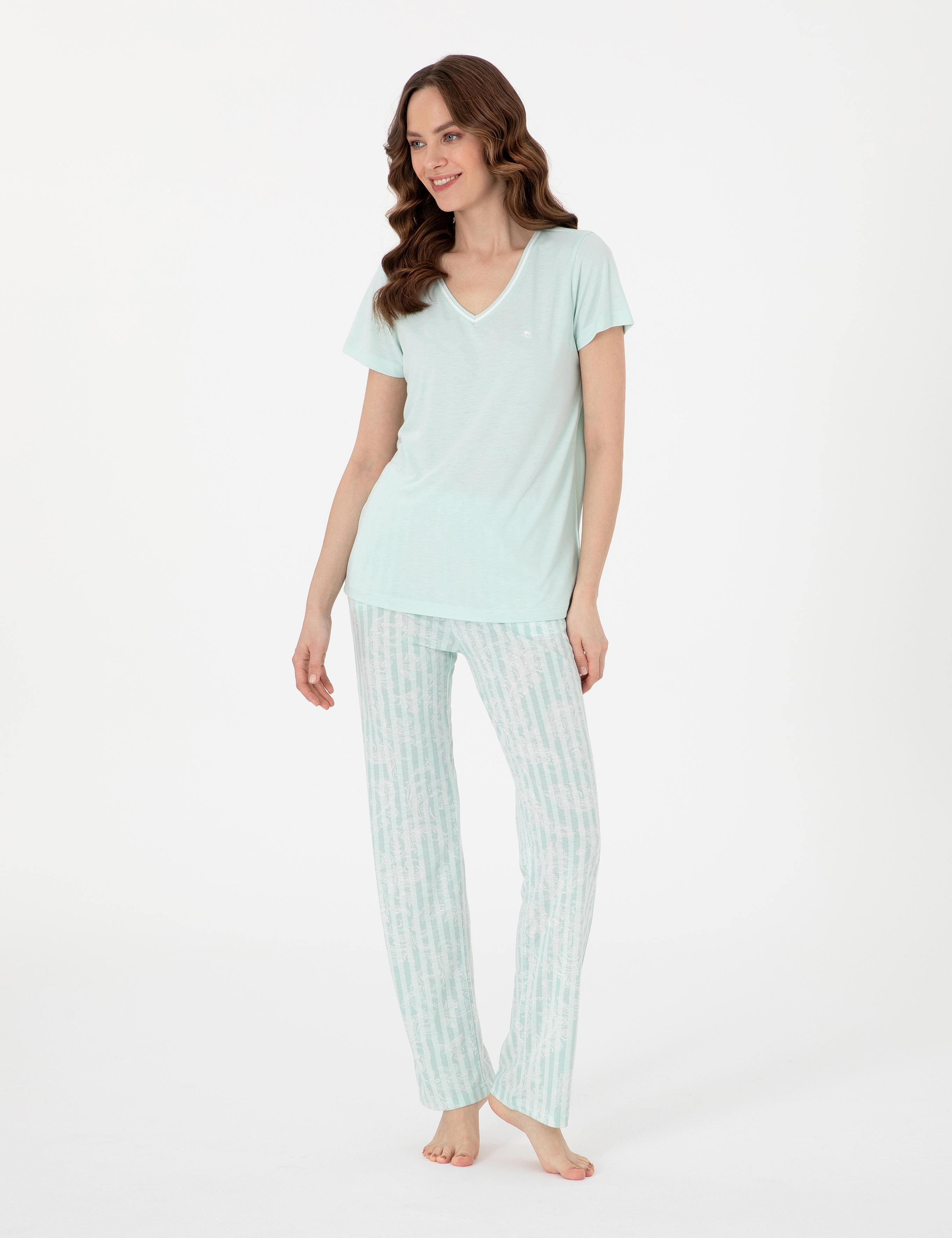 Mint Kısakollu Pijama Takımı