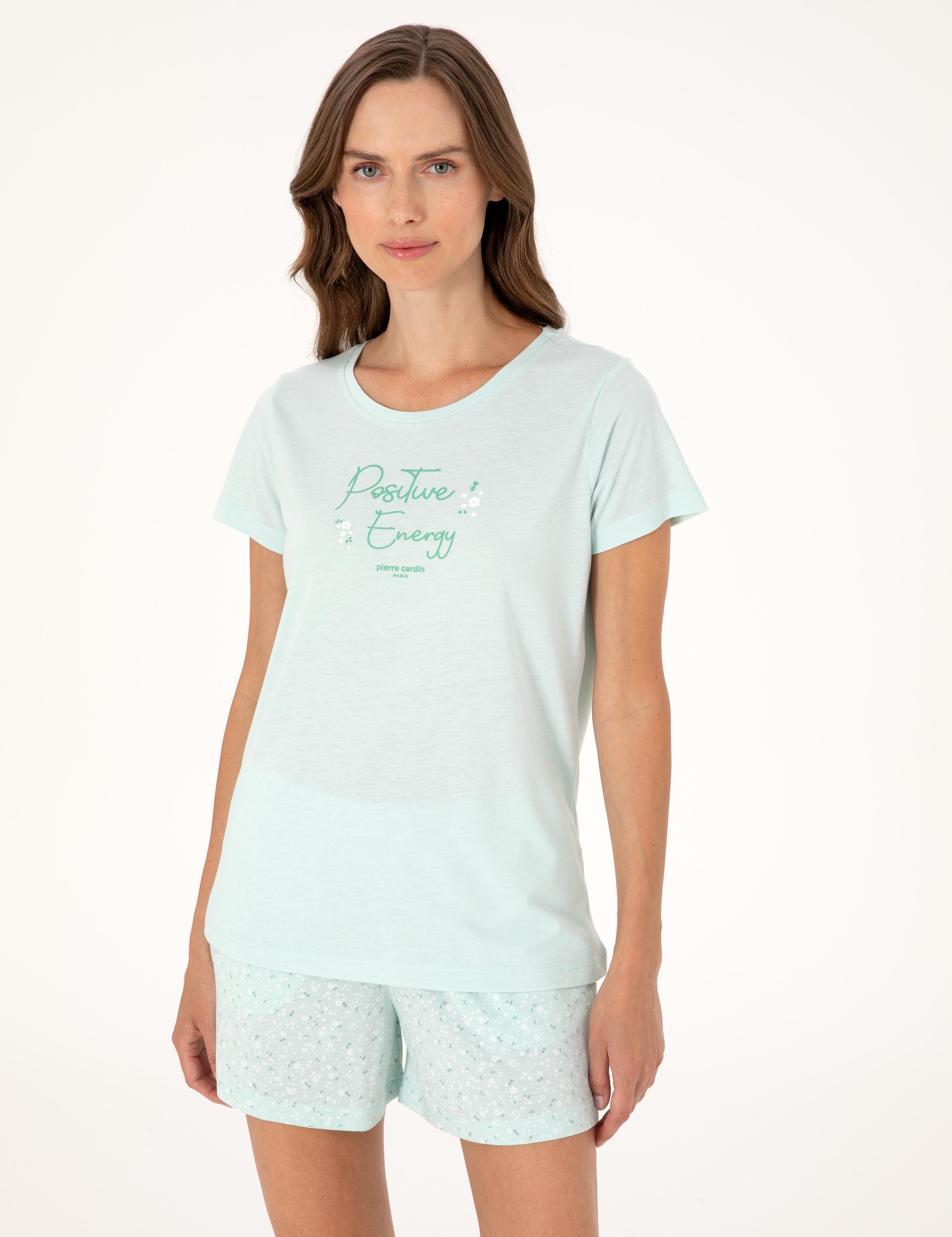 Mint Kısakollu Şort Pijama Takımı