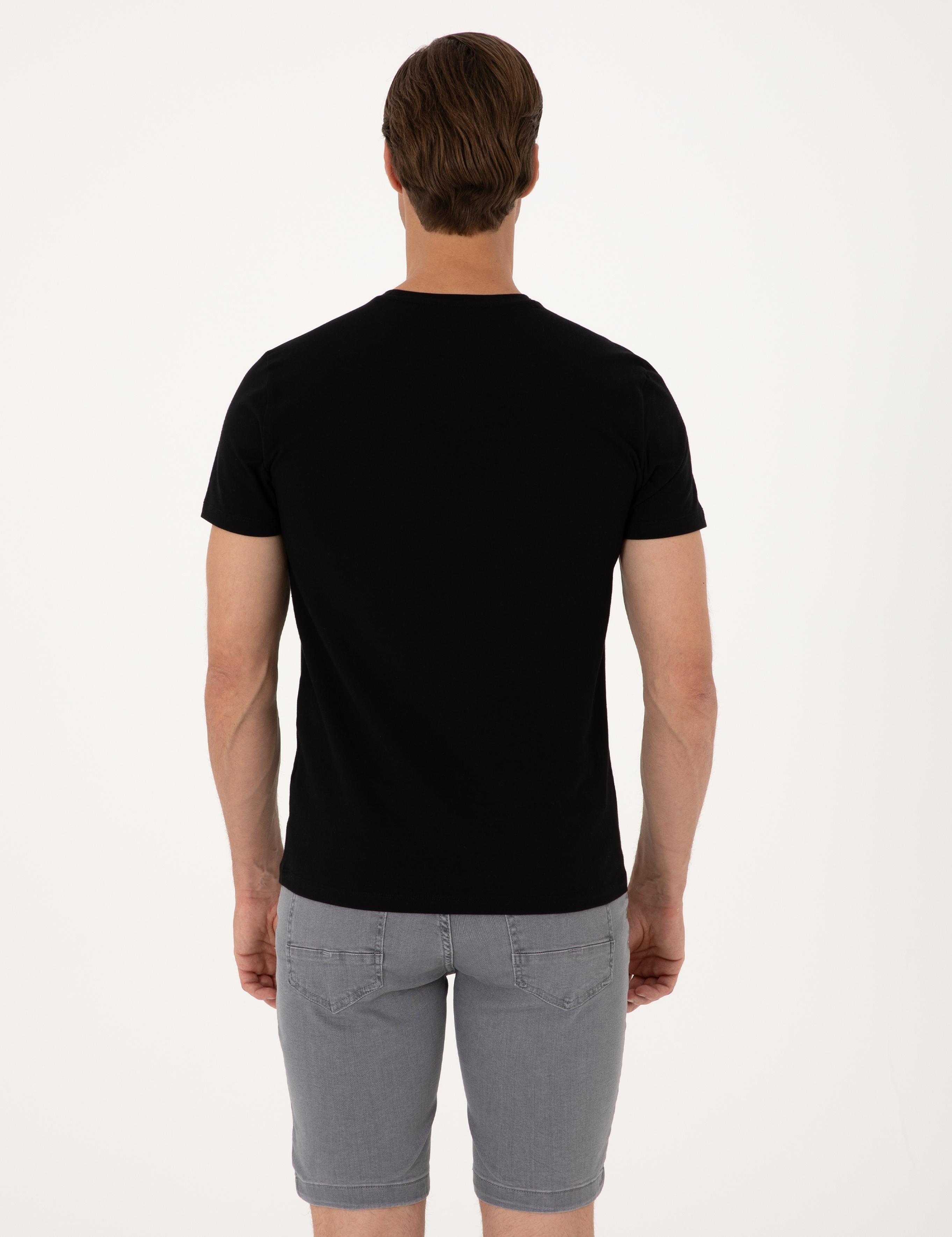 Siyah Slim Fit Tişört