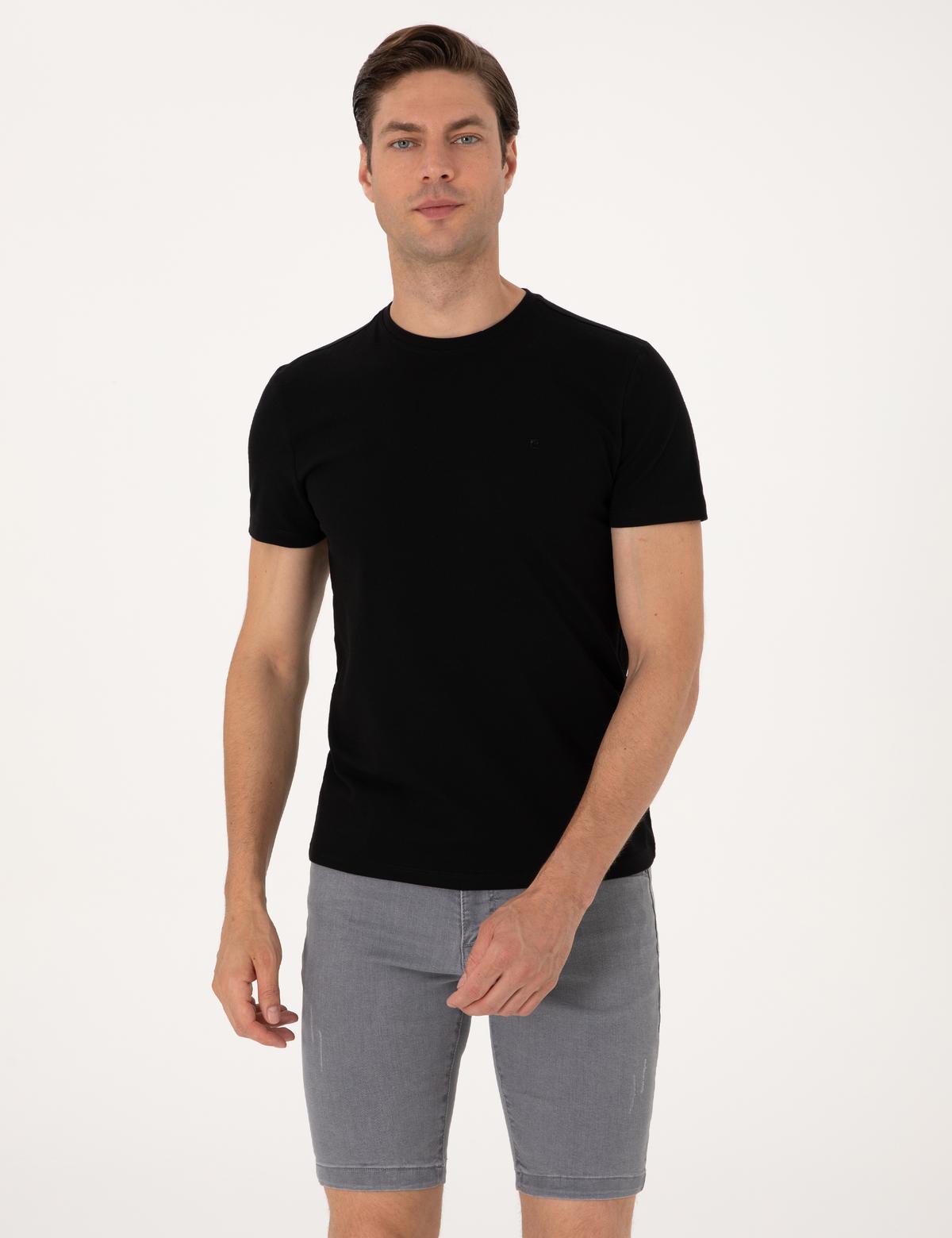 Siyah Slim Fit Tişört