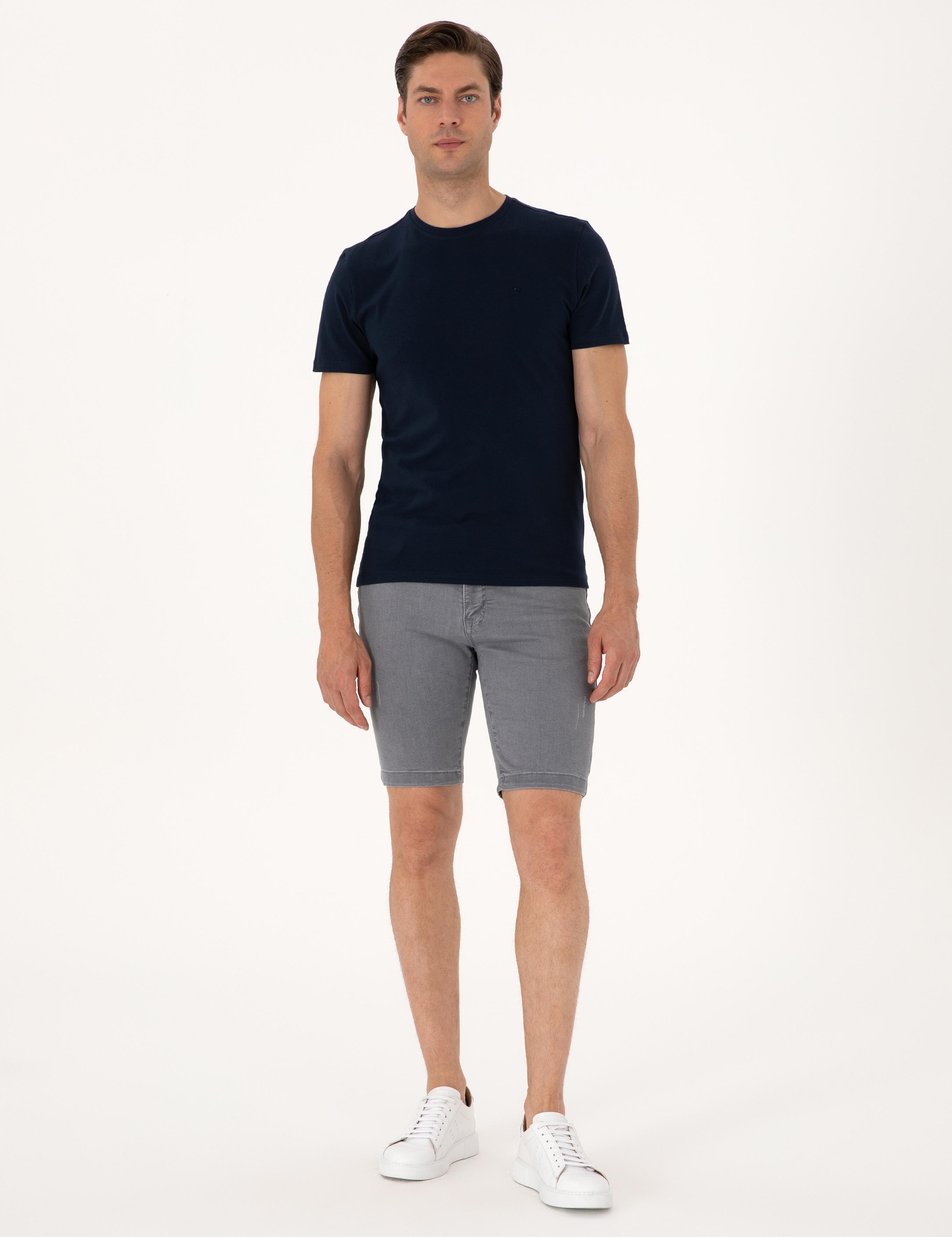 Lacivert Slim Fit Tişört