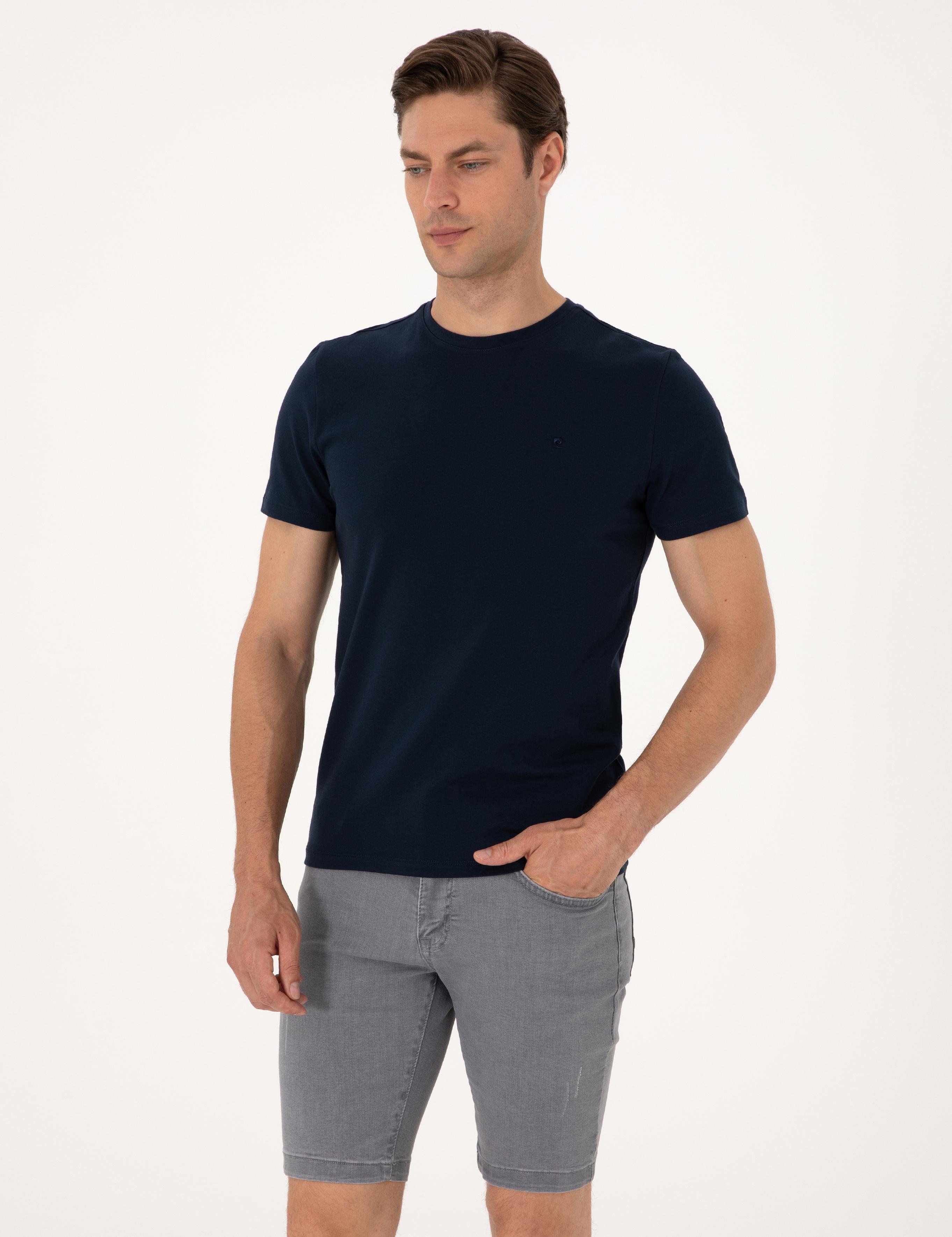 Lacivert Slim Fit Tişört