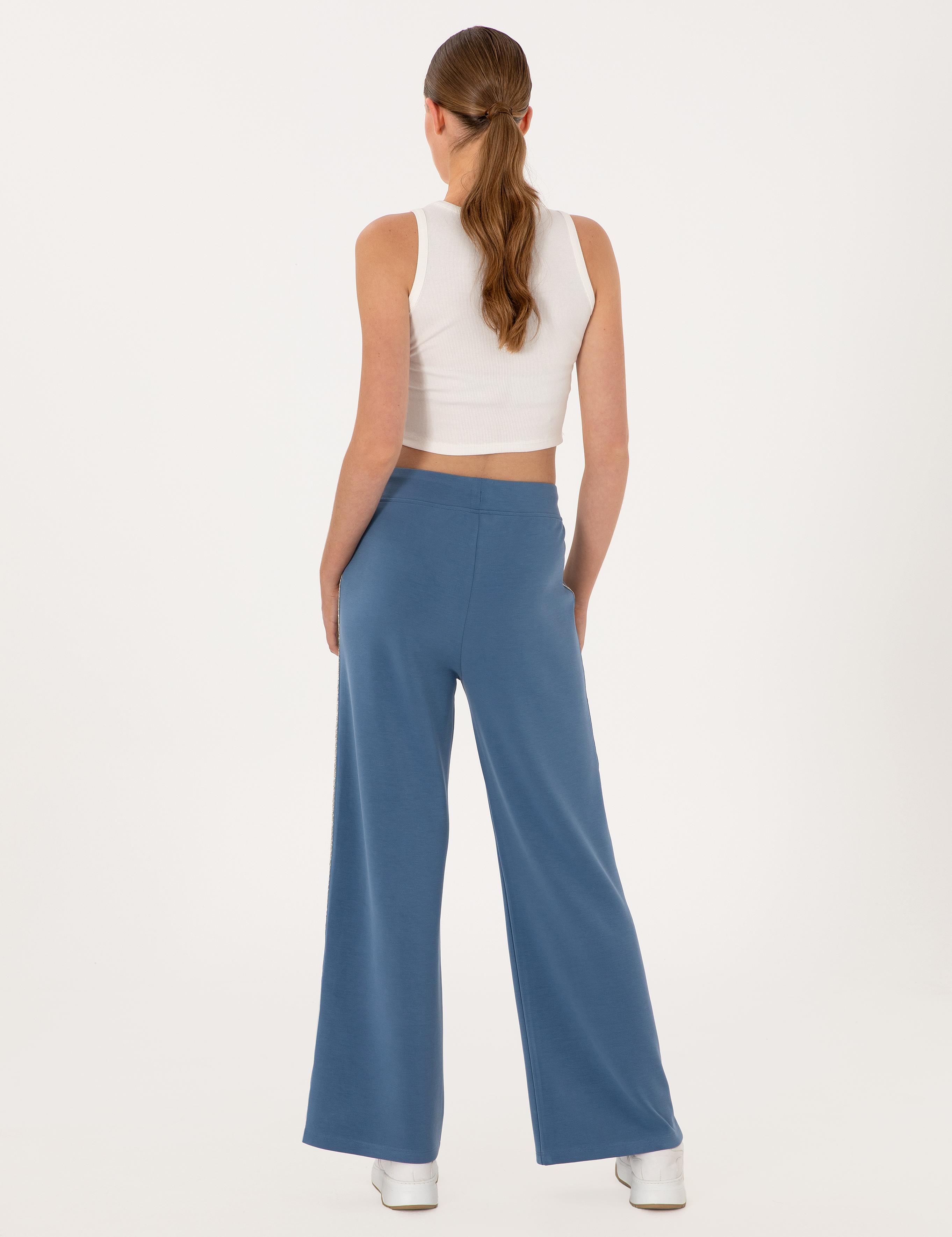 İndigo Flare Fit Modal Karışımlı Eşofman Altı