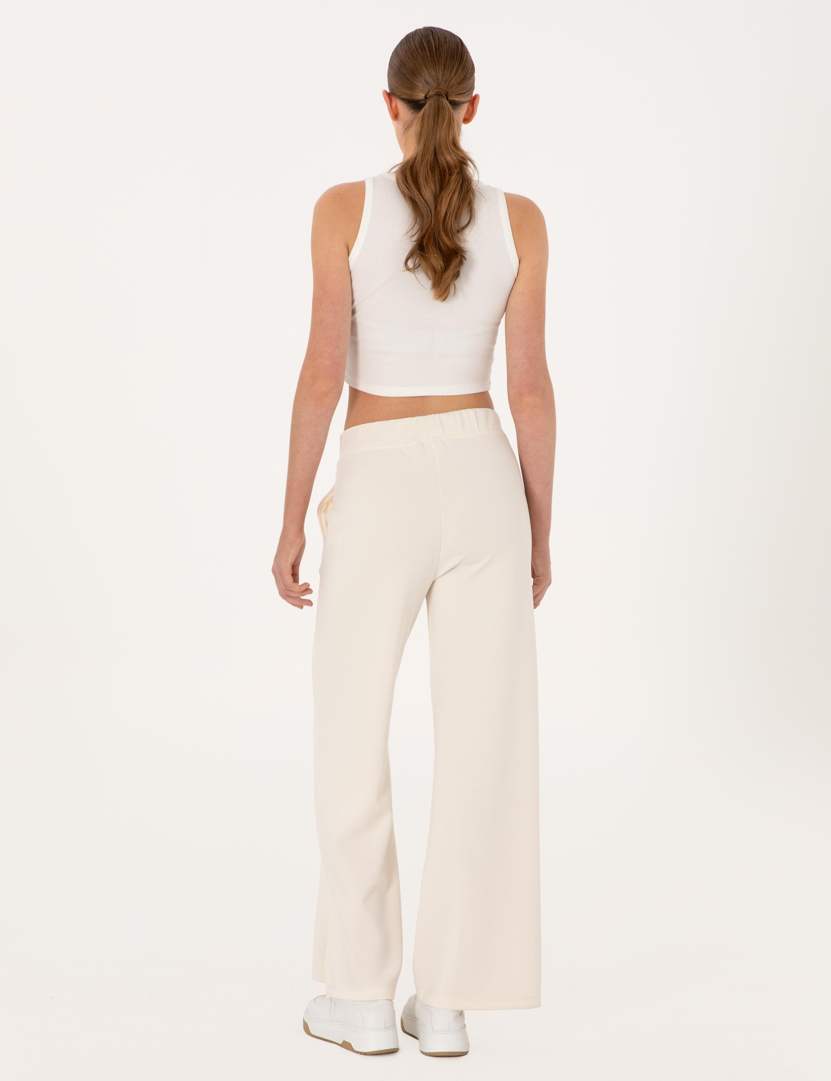 Ekru Flare Fit Modal Karışımlı Eşofman Altı